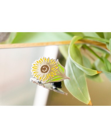 Spilla Smaltata - Girasole Creative Goodie spiritose spille colorate particolari eleganti donna da giacca uomo