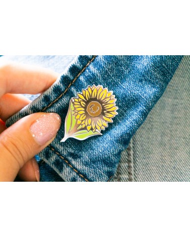 Spilla Smaltata - Girasole Creative Goodie spiritose spille colorate particolari eleganti donna da giacca uomo