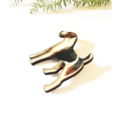 Terrier - Brosche aus Holz Fen & Co Anstecknadel Ansteckpins pins anstecknadeln kaufen