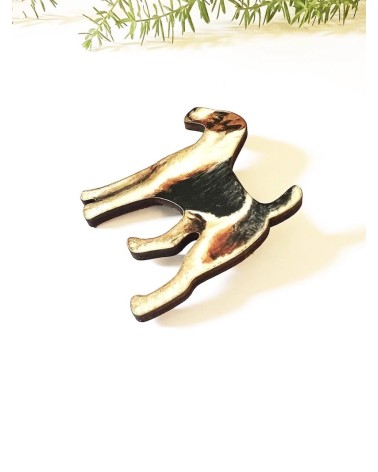 Terrier - Brosche aus Holz Fen & Co Anstecknadel Ansteckpins pins anstecknadeln kaufen