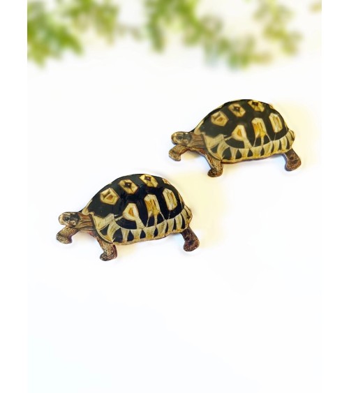 Schildkröte - Brosche aus Holz Fen & Co Anstecknadel Ansteckpins pins anstecknadeln kaufen
