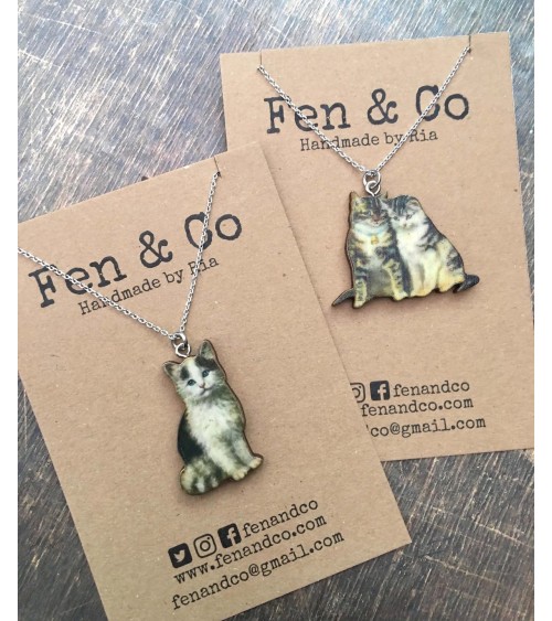 Kitten - Necklace with pendant Fen & Co cute fashion design designer for women