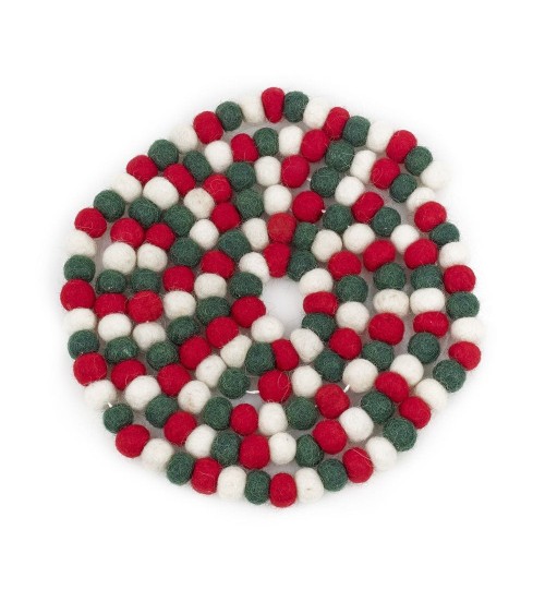 Felt Pom Pom Garland - Christmas Tree Decoration Felt so good 2024 christmas decorations xmas tree decorations