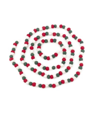 Girlande mit Pompons aus Filz - Weihnachtsdeko Felt so good Weihnachtsdekoration kaufen Weihnachtsbaum Deko Ideen 2024 Trend ...