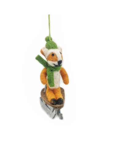 Schlittenfahrender Fuchs - Weihnachtsdeko Felt so good Weihnachtsdekoration kaufen Weihnachtsbaum Deko Ideen 2024 Trend Deko ...
