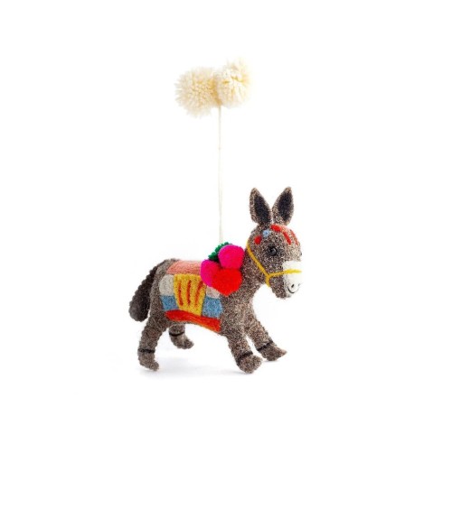 David Donkey - Christmas tree Decoration Sew Heart Felt xmas decorations 2023