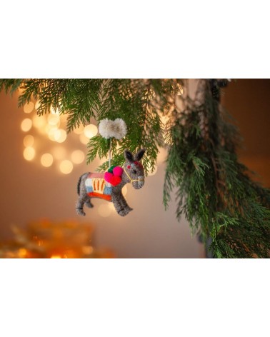 David Donkey - Christmas tree Decoration Sew Heart Felt xmas decorations 2023