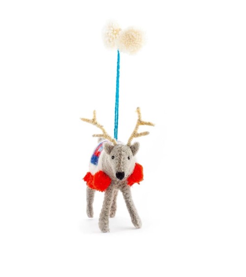 Randolph Reindeer - Christmas tree Decoration Sew Heart Felt xmas decorations 2023