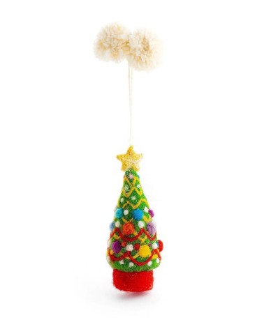 Decorated tree - Christmas tree Decoration Sew Heart Felt xmas decorations 2023