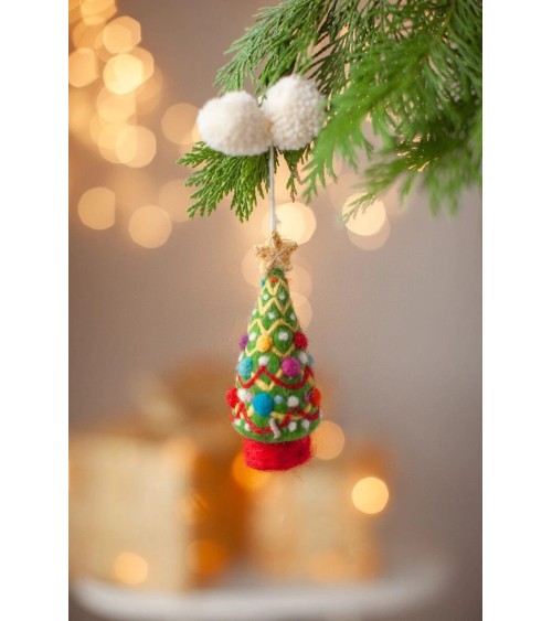 Albero di Natale decorato - Decorazione natale Sew Heart Felt Decorazioni natalizie decoro Natale fatte a mano