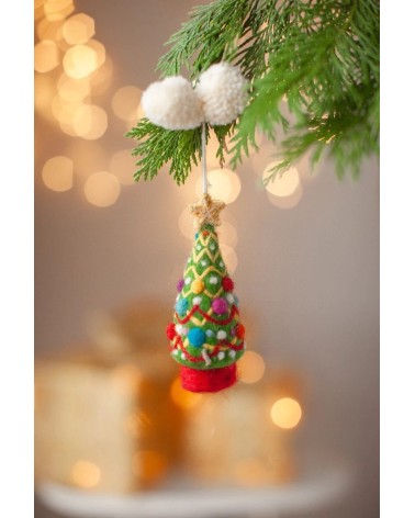 Albero di Natale decorato - Decorazione natale Sew Heart Felt Decorazioni natalizie decoro Natale fatte a mano