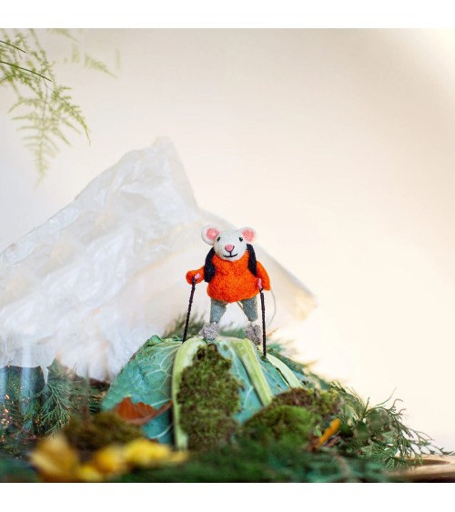 Maus Wanderer - Deko-Objekt Sew Heart Felt schöne deko schweiz kaufen