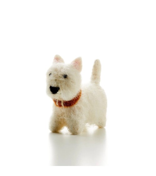 Bruce the Westie - Felt Decorative object Sew Heart Felt original kitatori switzerland