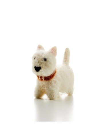 Bruce le Westie - Objet déco en feutre Sew Heart Felt original kitatori suisse