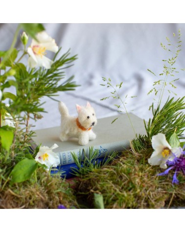 Bruce le Westie - Objet déco en feutre Sew Heart Felt original kitatori suisse