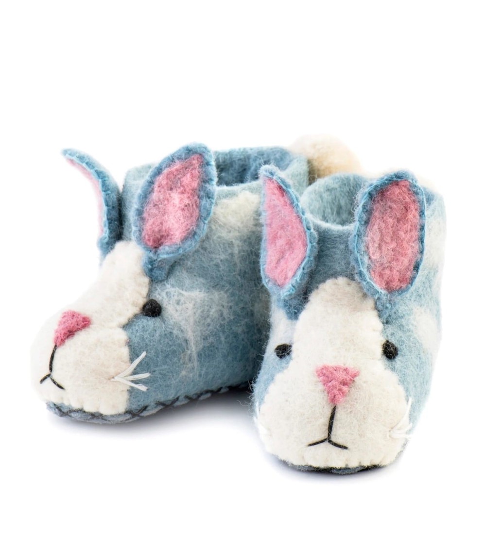 Roy il coniglio - Pantofole per bambini Sew Heart Felt idea regalo svizzera