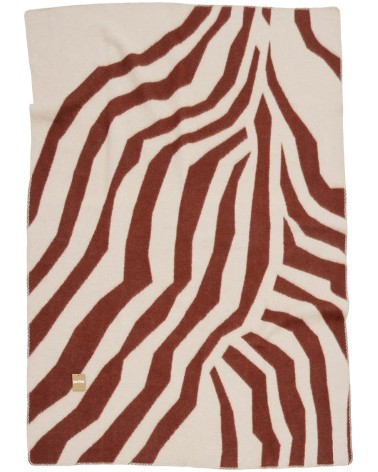 PUGH Brown - Couverture en laine et coton Brita Sweden plaide pour canapé plaid cocooning couverture douce suisse