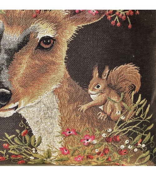 Reh und Eichhörnchen - Kissenbezug Yapatkwa kissen für sofa kissenbezüge zierkissen sofakissen dekokissen kaufen