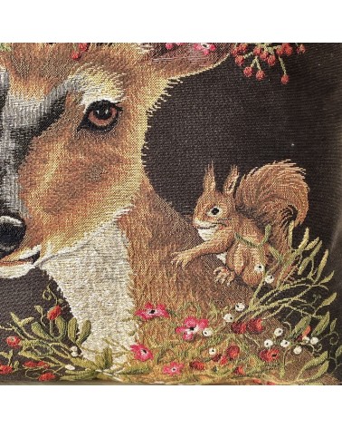 Reh und Eichhörnchen - Kissenbezug Yapatkwa kissen für sofa kissenbezüge zierkissen sofakissen dekokissen kaufen