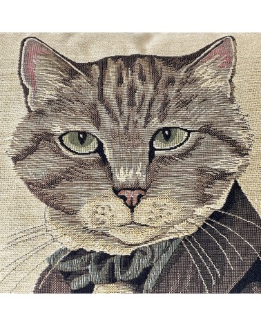 Sir Huxley, Susan Herbert - Portrait de chat - Housse de coussin Yapatkwa coussins décoratifs pour canapé salon deco original...