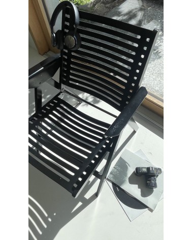 REX Lounge Chair by Niko Kralj - Black - Vintage wooden armchair kitatori switzerland vintage furniture design classics