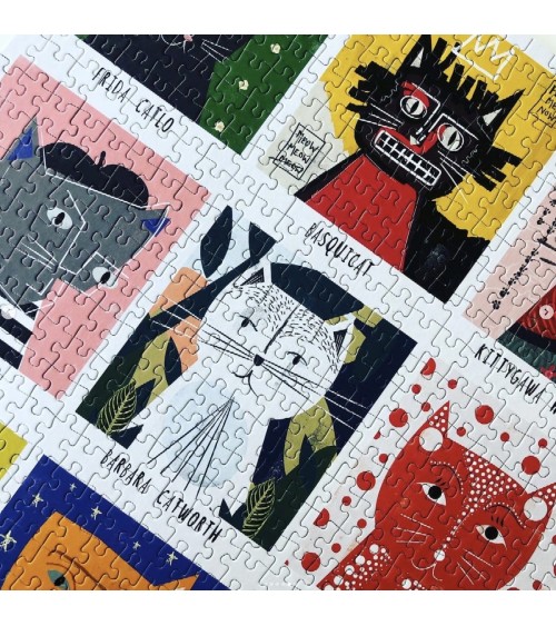 Art cats - Puzzle 1000 pezzi Happily Puzzles da adulti per bambini the jigsaw