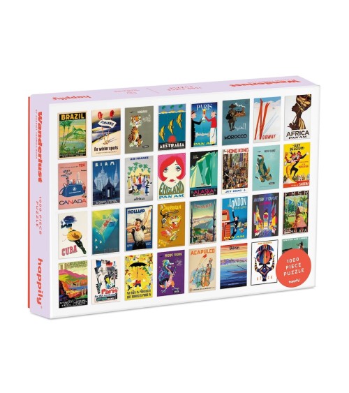 Wanderlust - Puzzle 1000 Teile Happily Puzzles  coole lustige schöne puzzle kaufen shönes motiv