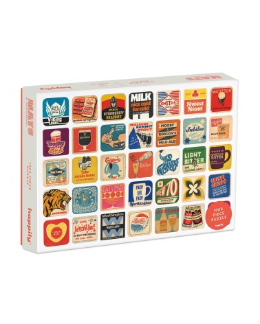 Mats - Puzzle 1000 pièces Happily Puzzles jeu de puzzle design original moderne cool