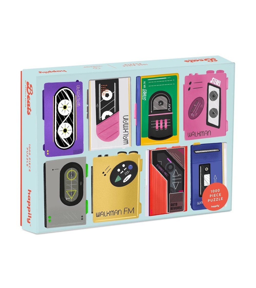 Beats - Puzzle 1000 pièces Happily Puzzles jeu de puzzle design original moderne cool