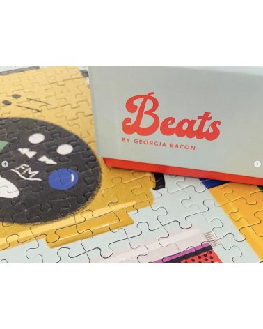 Beats - Puzzle 1000 pièces Happily Puzzles jeu de puzzle design original moderne cool