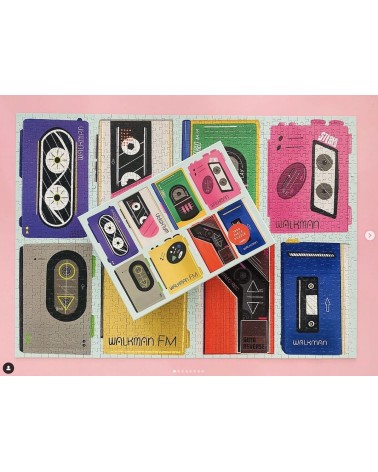 Beats - Puzzle 1000 pièces Happily Puzzles jeu de puzzle design original moderne cool