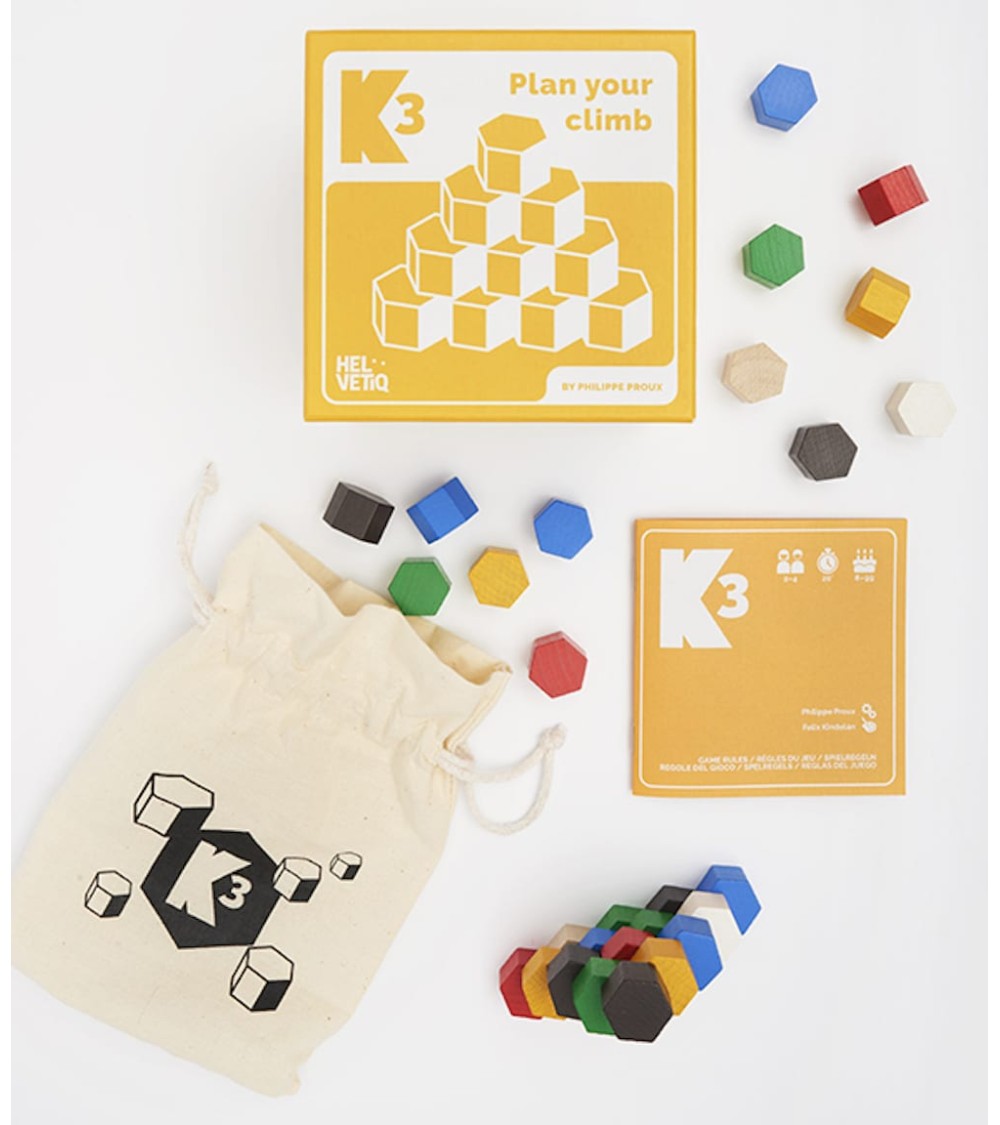 K3 - Jeu de stratégie en bois Helvetiq jeux de société pour adulte famille éducatif