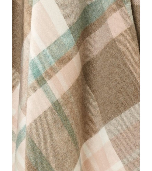 Plaid Portree Natural - Couverture en laine mérinos Bronte by Moon anglaise plaid tartan ecossais 100 laine highland