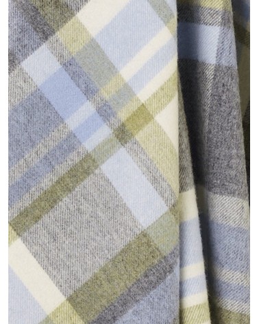 Plaid PORTREE Gris - Couverture en laine mérinos Bronte by Moon plaide pour canapé de lit cocooning chaud