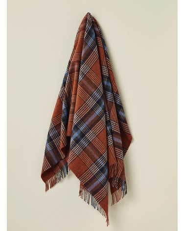 Plaid Christchurch Rouille - Couverture en pure laine vierge Bronte by Moon un plaid cocooning couverture chaude douce plaide...