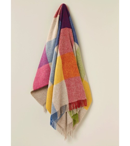 HARLAND Multicolour - Plaid, couverture en pure laine vierge Bronte by Moon plaide pour canapé de lit cocooning chaud