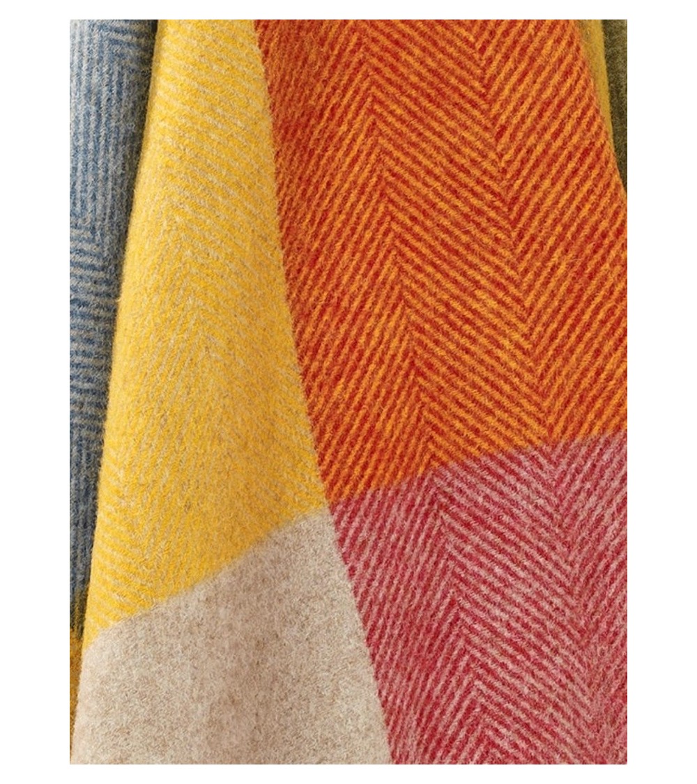 Plaid HARLAND Multicolour - Couverture en laine Bronte by Moon un plaid cocooning couverture chaude douce plaide lit