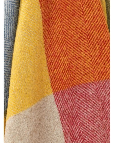 HARLAND Multicolour - Coperta di pura lana vergine Bronte by Moon di qualità per divano coperte plaid