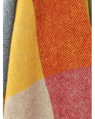 HARLAND Multicolour - Coperta di pura lana vergine Bronte by Moon plaid per divano in lana coperta morbida letto matrimoniale...