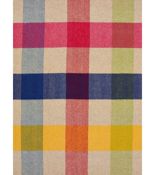 HARLAND Multicolour - Pure new wool blanket Bronte by Moon best for sofa throw warm cozy soft