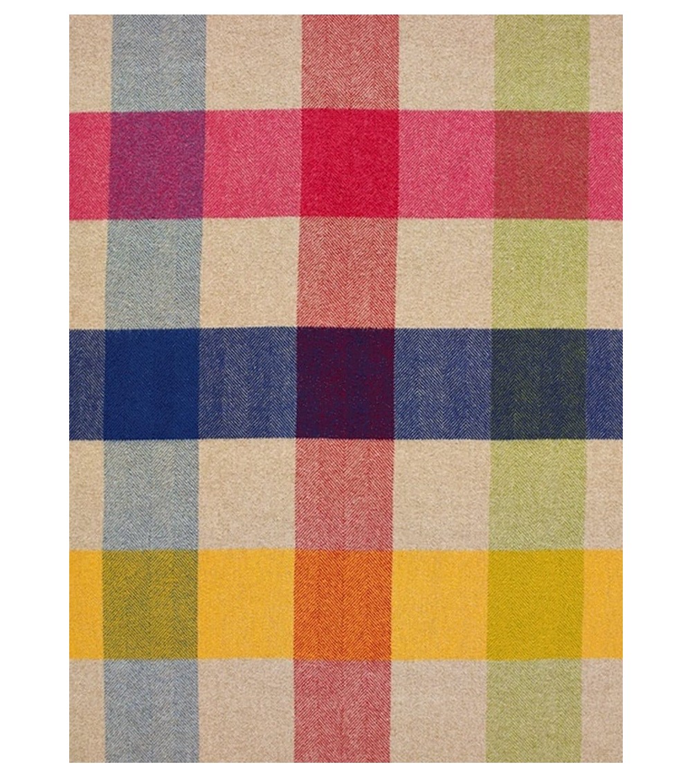 Plaid HARLAND Multicolour - Couverture en laine Bronte by Moon un plaid cocooning couverture chaude douce plaide lit