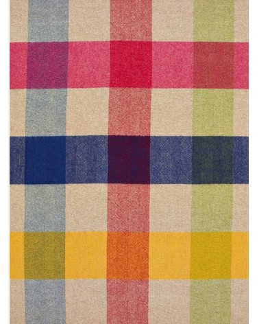 HARLAND Multicolour - Wolldecke, Decke aus reiner Schurwolle Bronte by Moon Schafwolldecke warme Woll Decken Sofa wohndecke k...