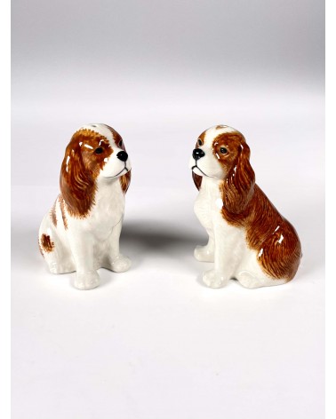 Cavalier King Charles - Porta sale e pepe Quail Ceramics design da tavola saliera e pepiera