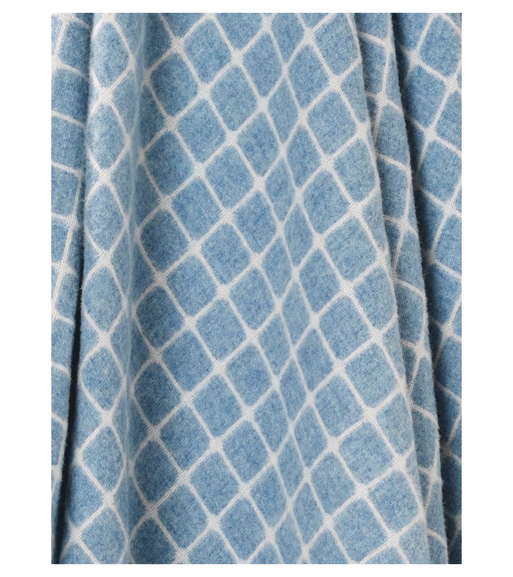 ATHENS Aqua - Merino wool blanket Bronte by Moon warm cozy soft sofa throw blanket picnic throws and blankets