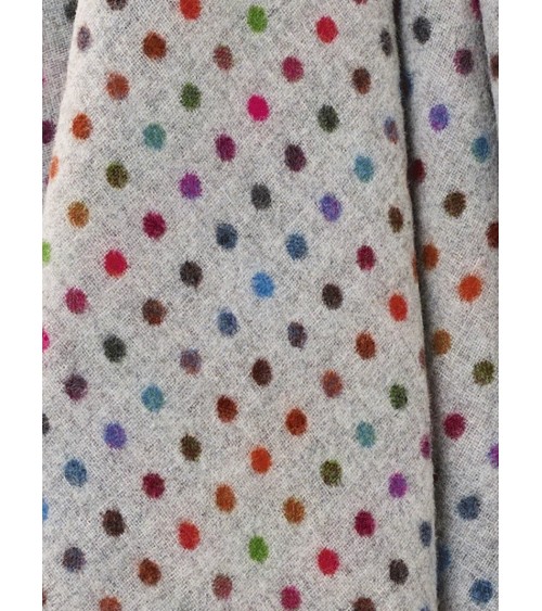 MULTI SPOT Grigio - Coperta di lana merino Bronte by Moon plaid per divano in lana coperta morbida letto matrimoniale plaides...