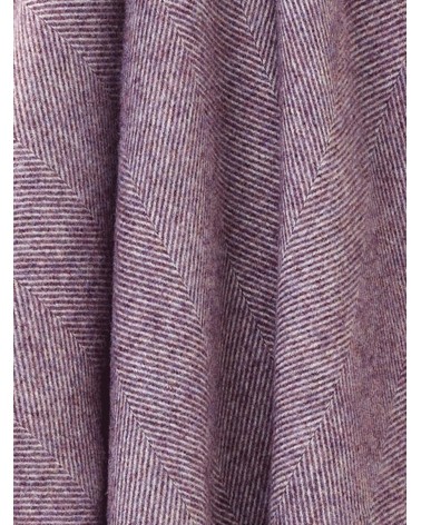 HERRINGBONE Lavanda - Coperta di pura lana vergine Bronte by Moon plaid per divano in lana coperta morbida letto matrimoniale...