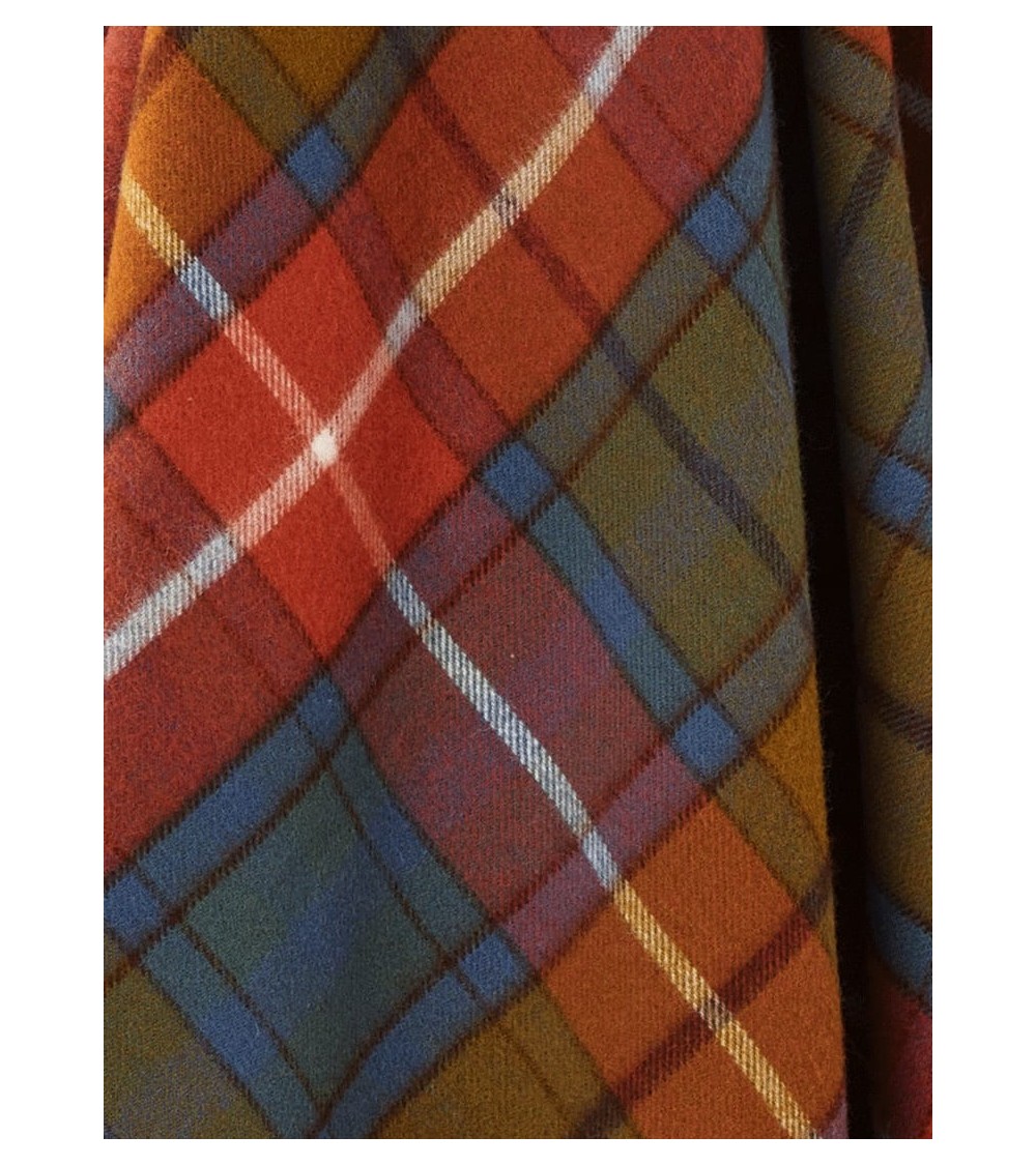 Buchanan Herbstgrüne Tartan Wolldecke/Überwurf Aus Recycelter
