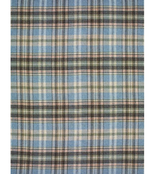 GLEN COE Aqua - Coperta di pura lana vergine Bronte by Moon plaid per divano in lana coperta morbida letto matrimoniale plaid...