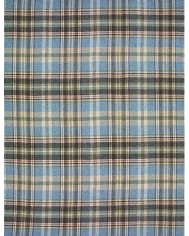 GLEN COE Aqua - Coperta di pura lana vergine Bronte by Moon plaid per divano in lana coperta morbida letto matrimoniale plaid...