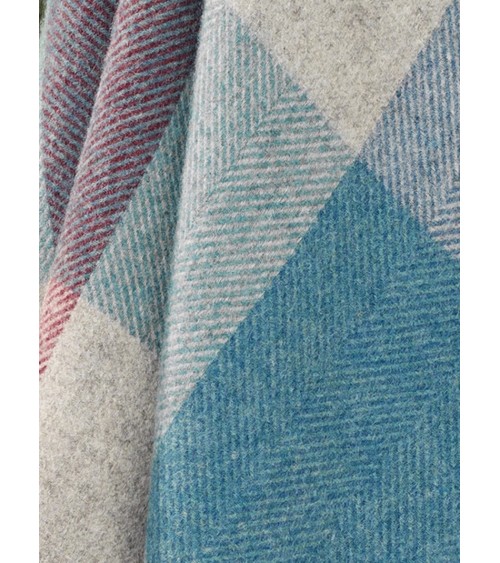 Plaid HARLAND Heather - Couverture en pure laine vierge Bronte by Moon anglaise plaid tartan ecossais 100 laine highland